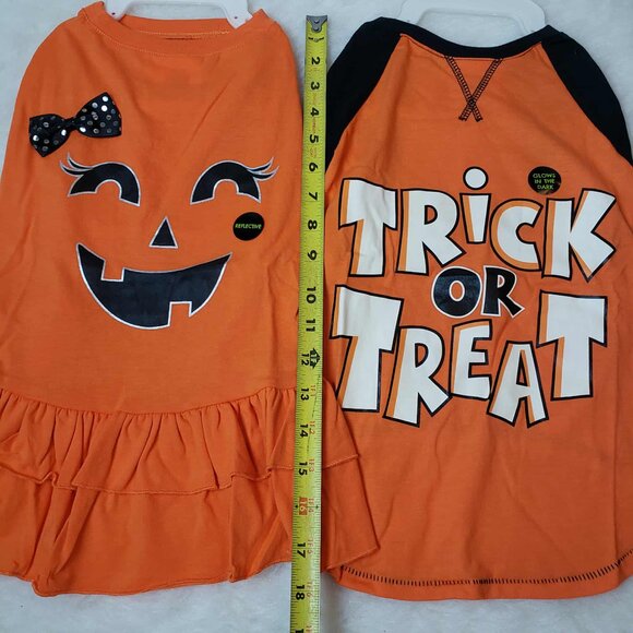Thrills & Chills Halloween Dog Apparel - Reflective Dress & Glow in Dark Shirt - Picture 16 of 16